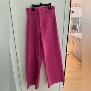 Zara marine straight high rise jeans